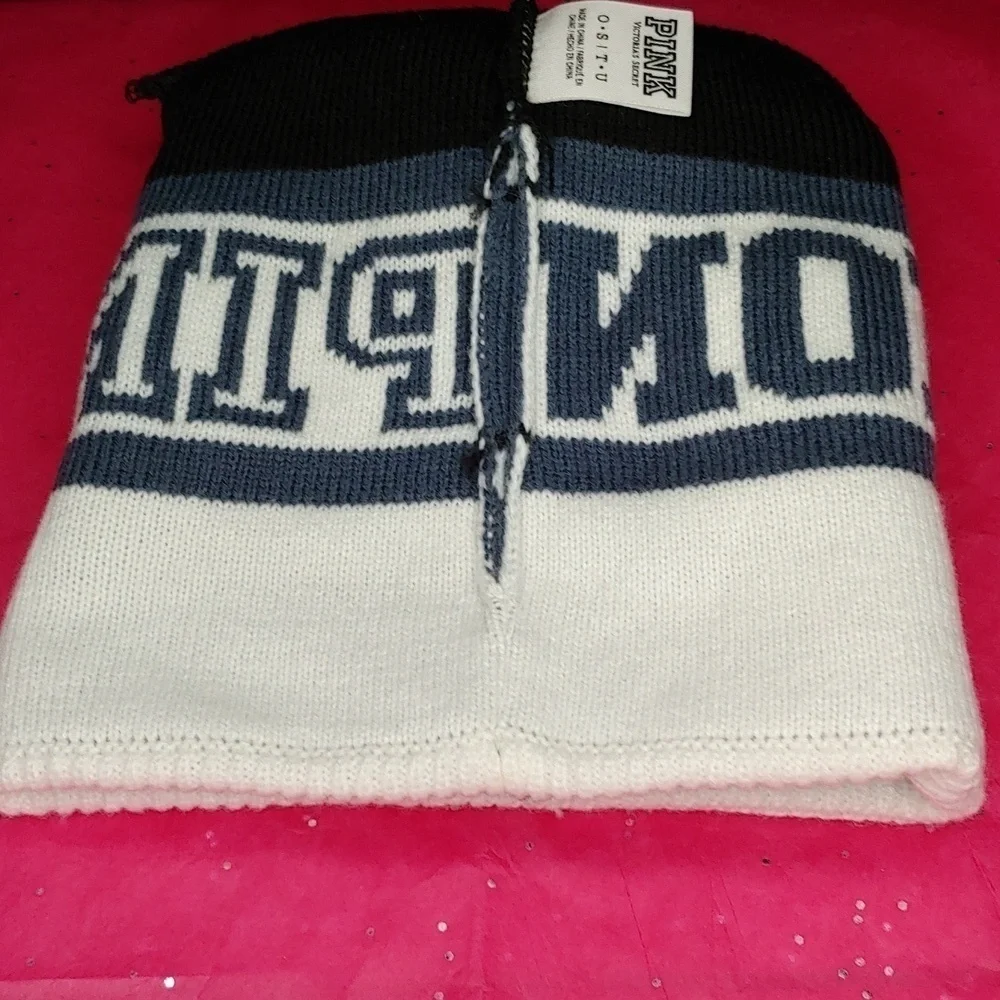 Victoria Secret Pink Nation Beanie VS Pom Pom Beanie VS Hat  VS Beanie NEW